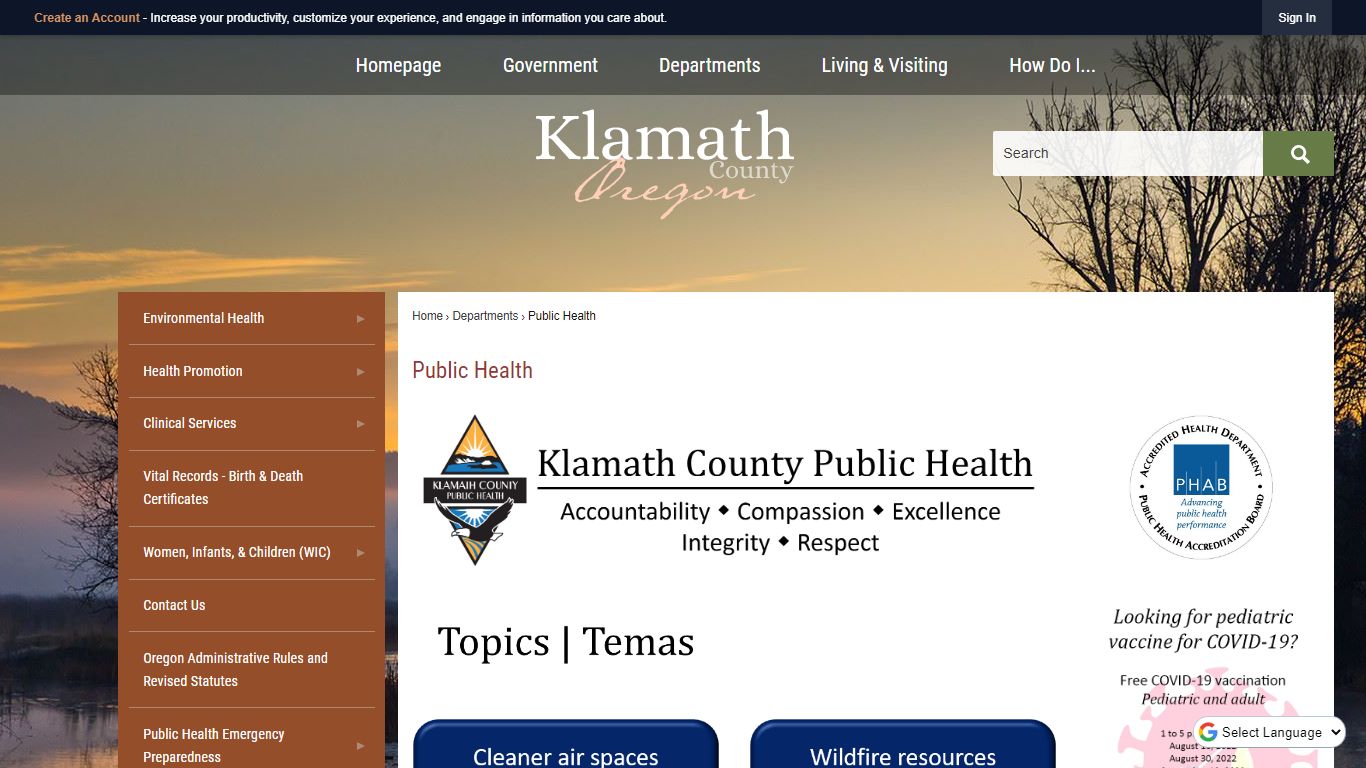 Public Health | Klamath County, OR